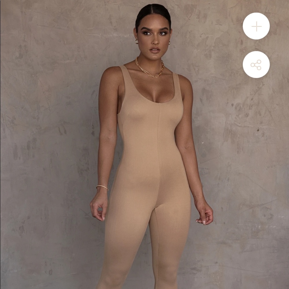 RED ALO DOUBLE LAYER JUMPSUIT